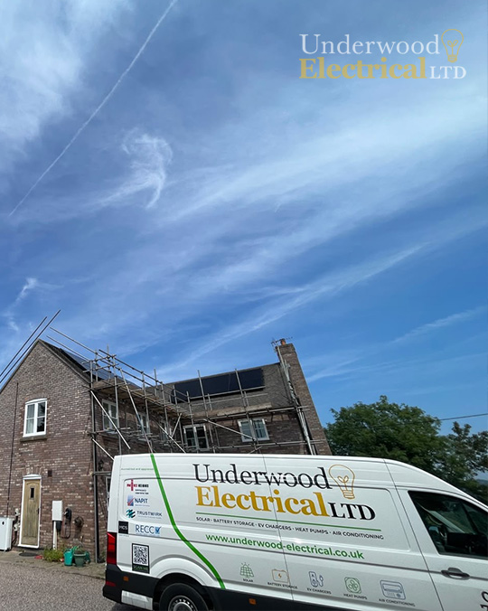 Halfway through Solar PV install | Underwood Electrical Ltd