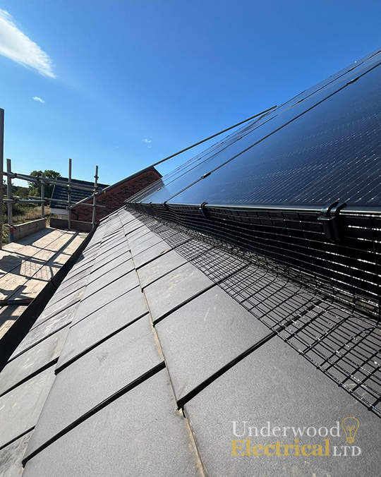 Halfway through Solar PV install | Underwood Electrical Ltd